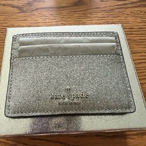 Kate Spade New York Glitter Small Slim Card Holder
